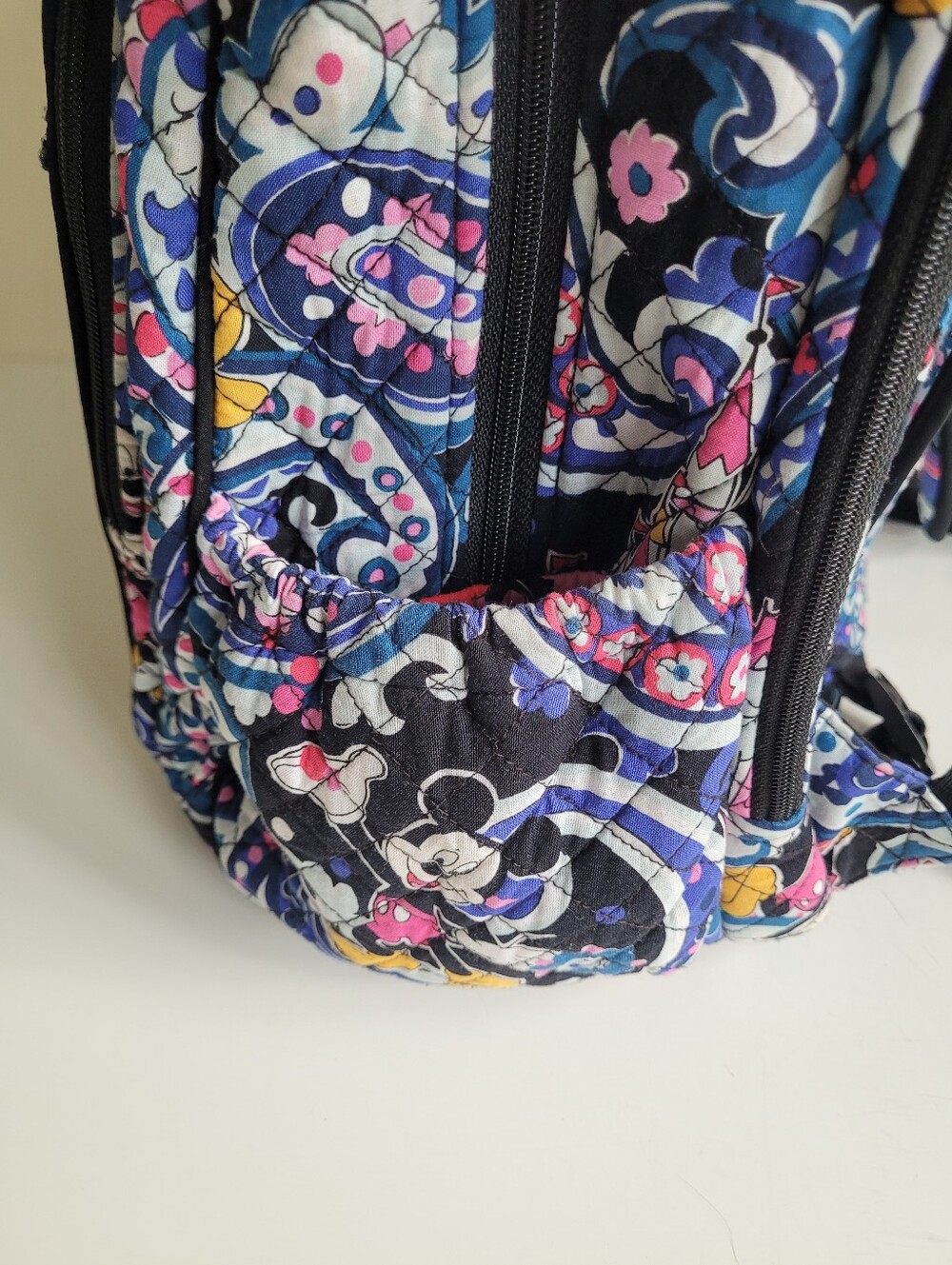 Vera Bradley Disney Mickey Mouse Paisley Print Travel Backpack - Picture 6 of 10